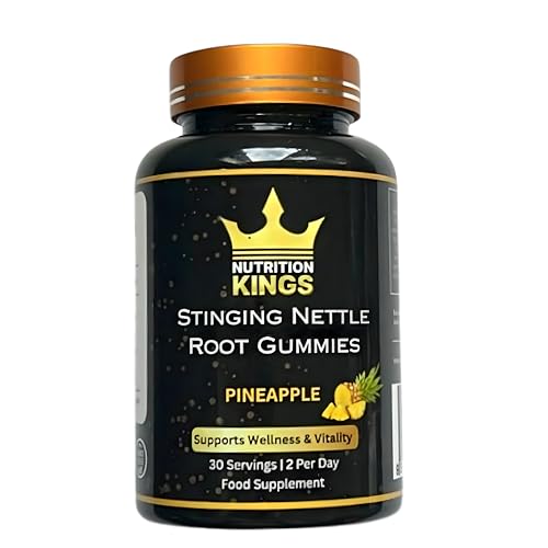 Stinging Nettle Root Gummies – Pineapple Flavor, 60 Count, Vegan Herbal Supplement for Wellness & Balance, Non-GMO