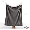 UGG Bliss Sherpa Manta para Sofá, 50''x70'', Gris Carbón miniatura 4