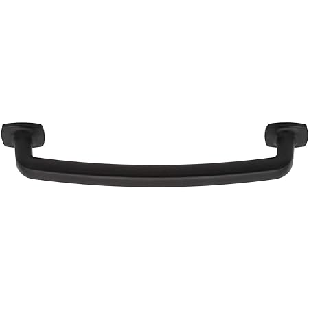 Matte Flat Black Cabinet Hardware Pull Drawer Handle Modern Farmhouse Kitchen Bathroom Cupboard Door 3 75 In Hole Center Amazon Com