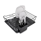 ☑️Praktisch und platzsparend: Der Abtropfkorb ist optimal zur Zwischenlagerung des Geschirrs während des Spülvorgangs. Teller, Tassen, Untertassen, Gläser Frühstücksteller oder Töpfe lassen sich einfach in diesem Abtropfgestell platzieren. Ablage neben der Spüle in der Küche, in der Garten oder Wohnwagen-Küche oder als Camping-Zubehör ist der praktische Geschirrabtropfer einsetzbar
