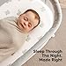 2-Pack Organic Bassinet Sheets for Girls, Boys - 100% Cotton Bassinet Mattress Sheets Compatible with Halo Bassinest Swivel Sleeper, Graco, Baby Delight, Chicco, Unisex Fitted Bassinet Sheets (Elly)