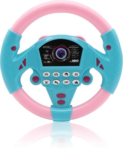 Image of Kids Driving Steering Wheel Funny Interactive Driving Wheel with Music (PB)