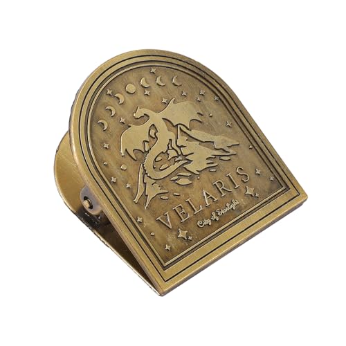 Marque-page dragon vintage en métal ciselé pour carnet de voyage
