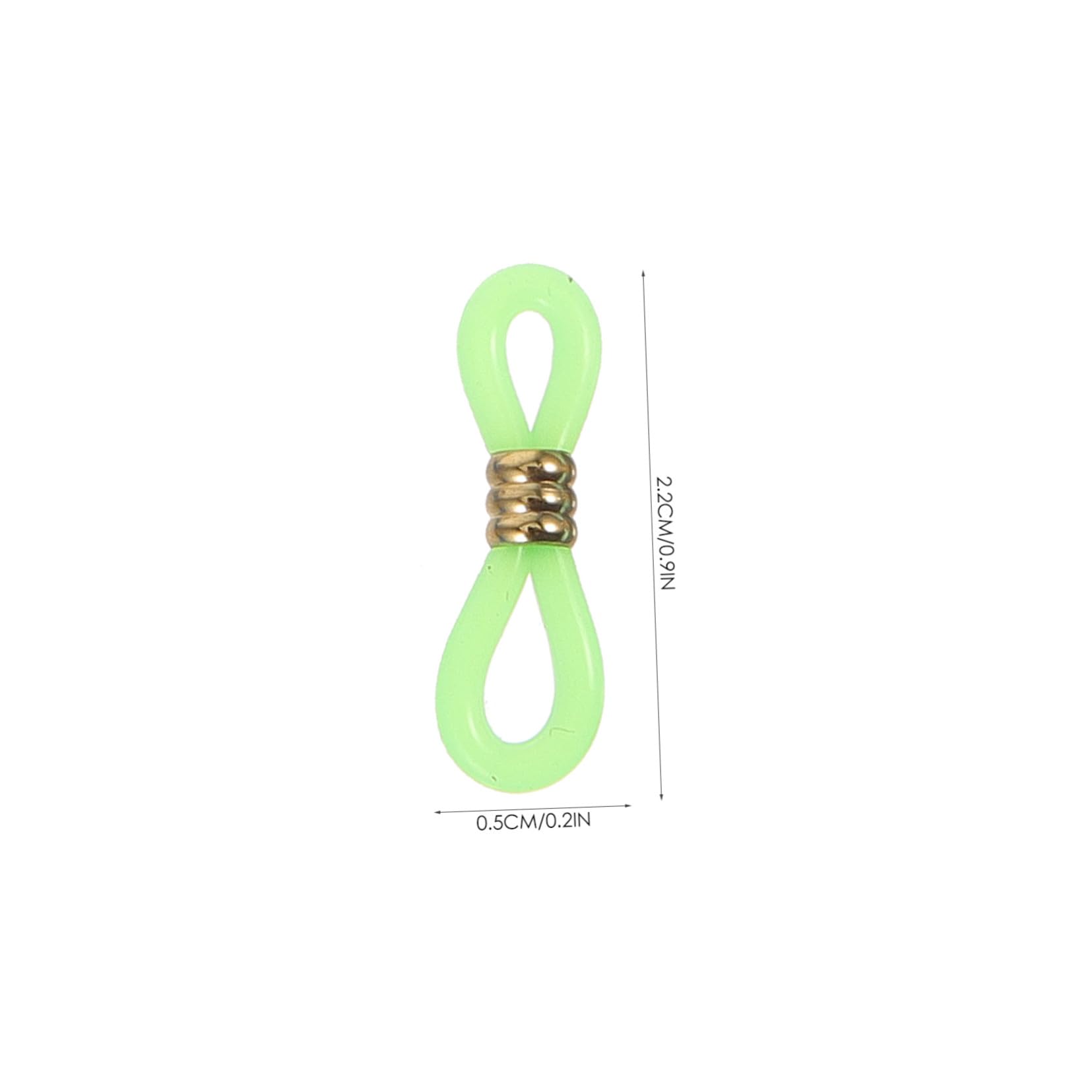 SOLUSTRE Embouts de Chaîne Antidérapants Accessoires Pratiques pour Sport pour Lunettes en Silicone et Métal 60 Pièces Connecteurs Réglables Couleur Aléatoire pour Chaînette de Lunettes