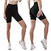 SINOPHANT High Waisted Women Biker Shorts - 6” Buttery Soft Elastic Tummy Control Shorts for Gym, Yoga, Workout(S-M,Black)