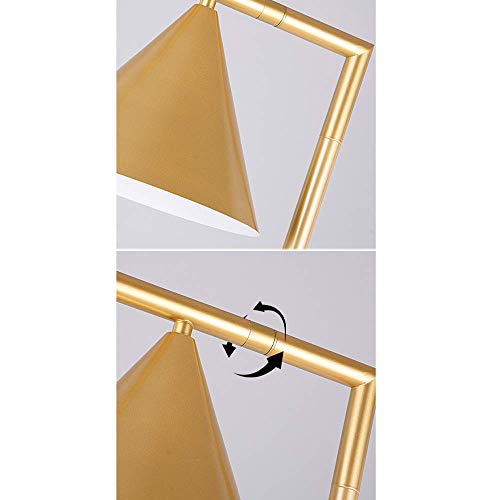 Lámpara de pie E27 ajustable con brazo de hierro pintado para iluminación óptima 4