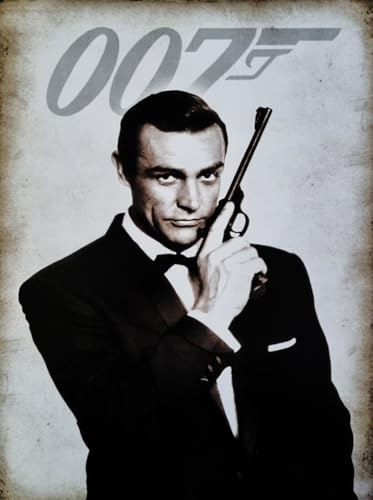 KUSTOM ART Póster decorativo de pared Serie Actores Celebres Sean Connery Film 007 James Bond Impresión sobre papel Patinata 40 x 30 cm sin marco
