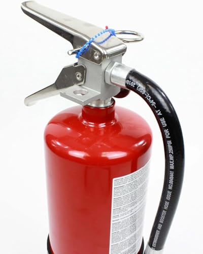 Foto de Strike First - Extintor de incendios ABC de 5 libras | 3A:10BC Químico seco, medidor de presión, gancho de pared, seguridad certificada por UL para el hogar, oficina, taller (imagen 2)