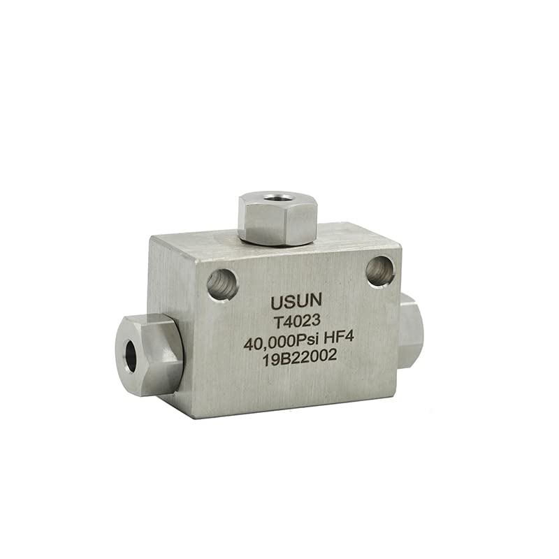 Model:T6043 9/16'' O.D 60,000 PSI Tee type stainless steel 316 Ultra high pressure metal tube connectors - (Size: T2043)