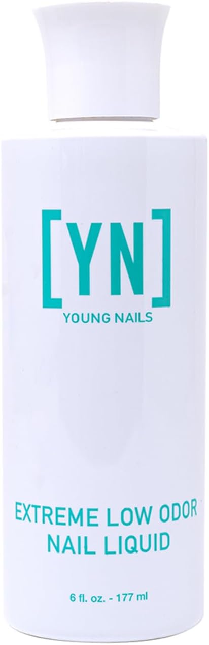 Nail Liquid. Professional Grade High Quality Monomer. Use with Nail Powder for Acrylic Nails At Home. Low Odor, Mess + MMA Free, Non-Yellowing Nail Liquid