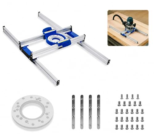 50 Inch Benchtop Board Slab Flattening Jig Adjustable Router Sled
