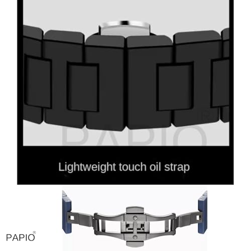 Image of PAPIO Men's Designer Analog Watch | Polycarbon Strap Wrist Watch | Arabic Dial Stylish Casual & Formal Watch for Men