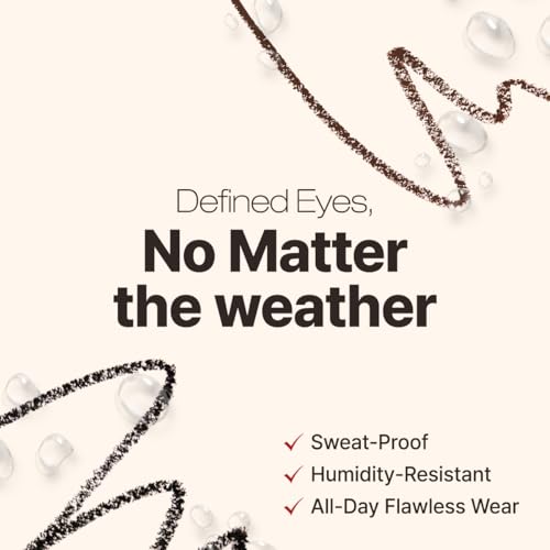 Image of CLIO Extreme Gelpresso Pencil Eyeliner, Gel Smooth Waterproof Formula, High Pigment Color, Smudge Proof Long Wear, Creamy Glide, Tightline Blend Control, Safe for Sensitive Eyes (002 Deep Brown)