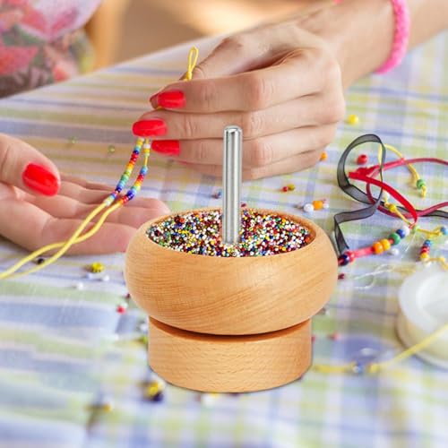 Spinner de cuentas de arcilla de madera para hacer pulseras artesanales 2