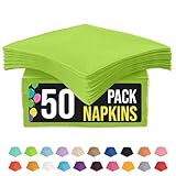 Party Solids Lime Green Paper Napkins Disposable Everyday 50 Pcs 2 Ply Lime Green Dinner Napkins Paper Everyday For Parties & Party Supplies
