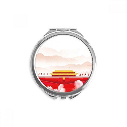 Miroir de poche tiananmen montagne fog reflet net et précis