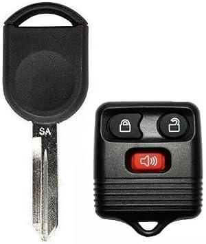 3 Button Remote Keyless Entry FCC ID CWTWB1U345 + Transponder Key H92 / H84 SA Chip 4D63 Replacement for Mazda / Ford / Lincoln / Mercury 1998 - 2011