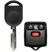 3 Button Remote Keyless Entry FCC ID CWTWB1U345 + Transponder Key H92 / H84 SA Chip 4D63 Replacement for Mazda / Ford / Lincoln / Mercury 1998 - 2011
