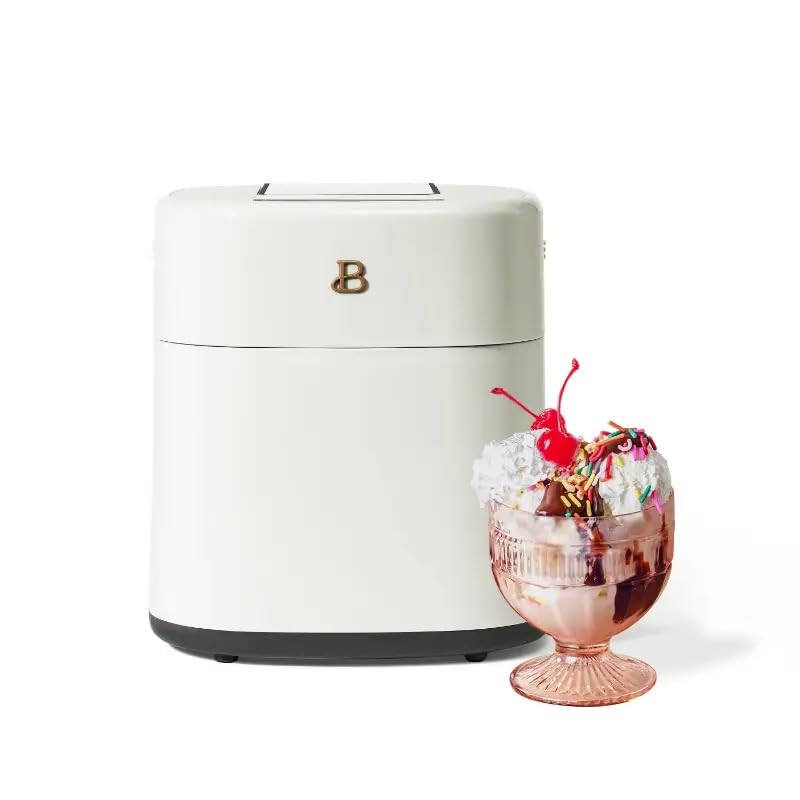 Beautiful 1.5QT Ice Cream Maker with Touch Activated Display, White Icing by Drew Barrymore (White Icing)