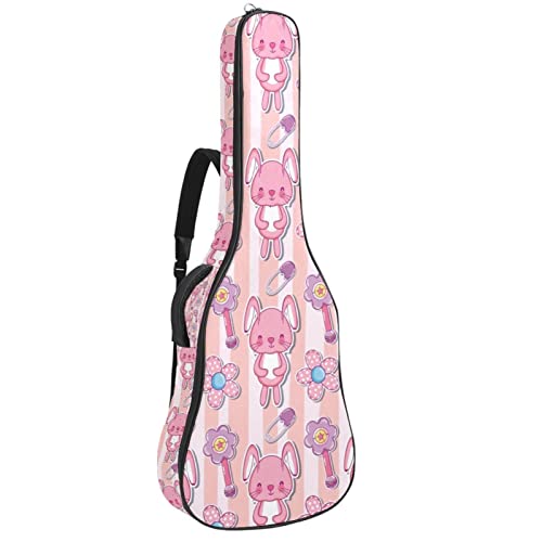 Sac à dos guitare acoustique étanche motif vache 42.9x16.9x4.7 po