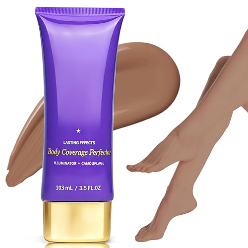Tattoo Cover Up Concealer, Bruise Scar Make up Tattoo Concealer Skin Full Coverage for Leg & Body Makeup, Body Coverage Perfector Waterproof with Long Lasting 3.5oz, Deep Radiance