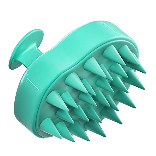 Hair Scalp Massager Shampoo Brush - Head Scrubber Brushes and Massagers with Soft Silicone Bristle for Deep Daily Cleaning (Wet and Dry) - Personal Care Massage Products for Men, Women, Baby and Pets