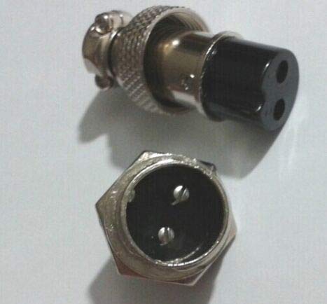 20 Set 2-Pin XLR 16mm Audio Cable Connector Chassis Mount - (Cable Length: 0.2m)