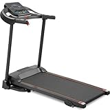 eldtec tapis roulant, folding motorized treadmill with audio speakers and treadmill mounted from inclined nodes