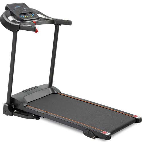 Image of Treadmill Folding Motorized Treadmill with Audio Speakers and Treadmill Mounted from Inclined Nodes