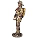 Veronese Design 12 1/4 Inch Firefighter Be Proud Brave and Prepared Cold Cast Resin Bronze Finish Sculpture