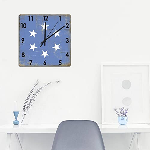 Horloge murale en bois Micronésie silencieuse grand format pour maison