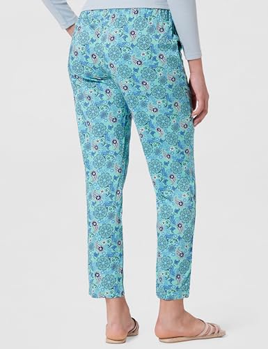 Image of Van Heusen Women's Printed Lounge Pants | Drawstrings & Side Pockets | Ultra Soft Fabric | Relaxed Fit | At home pyjamas | Everyday Comfort | Printed | Style 55306 | Available in Pack of 1 & 2