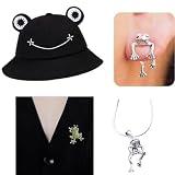 Matériaux de la broche grenouille : broche tendance en métal de haute qualité, sans plomb, sans cadmium et hypoallergénique, sans danger pour les peaux sensibles.