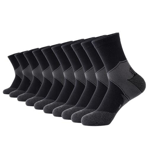 GLENMEARL Women's Cushioned Crew Socks
