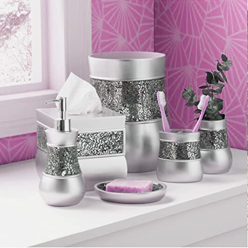 image for Creative Scents Bathroom Accessory Set - Decorative 6 Piece Bathroom S
