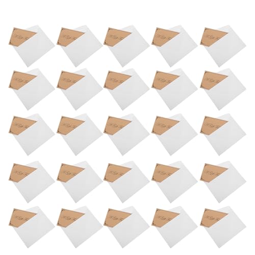 Chèque cadeau vierge restaurant et anniversaire | Lot de 25 cartes kraft marron