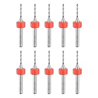 QUARKZMAN Micro Bohrer 1,25 mm Wolframkarbid Drehwerkzeug Schmuck CNC Gravur Print Leiterplatte Mikro Bohrer 1/8 Zoll Schaft 10 Stück