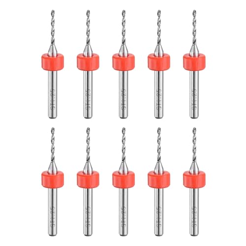 QUARKZMAN Micro Bohrer 1,25 mm Wolframkarbid Drehwerkzeug Schmuck CNC Gravur Print Leiterplatte Mikro Bohrer 1/8 Zoll Schaft 10 Stück