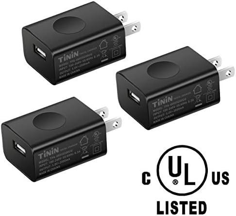 USB Wall Charger Universal USB Travel Charger 5V/2A Fast Charging Block UL Certifed USB Plug Socket Cell Phone Charger for iPhone X/8/7/6 Samsung S9/8/7,Note9/8/7,Huawei,HTC,LG,Nexus,iPad-3 Pack