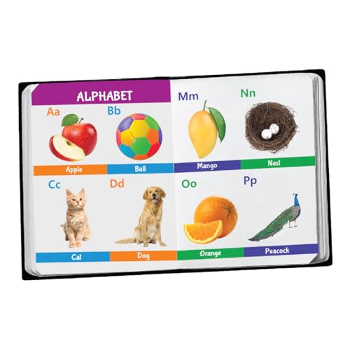 Image of My First Library 4 in 1 Padded Board Books for Kids, Alphabet, Numbers, Colors, Shapes, Picture Books for 1+ Year Old Baby, Early Learning Books for Toddlers, Birthday Gift for Preschoolers -