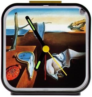 salvador dali painting,salvador dali art Custom Square Black Alarm Clock,Home Decor 100% Quartz