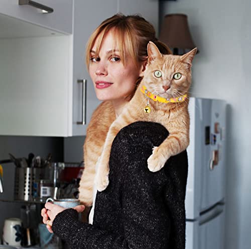 12/16 Pcs Cute Cat Collars Breakaway With Bell For Boy Cats And Girl Cats Gifts #TOP3