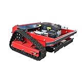 Remote Controlled Lawn Mower,Automatic Track Lawn Mower for 50°Slope,Adjustable Cutting Height,All Terrain Grass Cutter,Sturdy and Durable (FCR80)