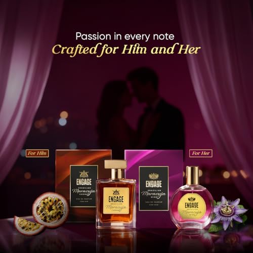 Image of Engage Brazilian Maracuja Wine Eau De Parfum for Women 50ml| Long Lasting Perfume|Musk, Vanilla|Tropical Brazilian EDP|Luxury Gift for Woman|No Paraben|No Silicones| Dermat-Tested|Crafted by Experts