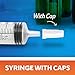 10ml Oral Syringe With Cap (100 Pack) | Oral Dispenser Without Needle, Luer Slip Tip | Individually Wrapped Medicine Dropper For Infants & Pets