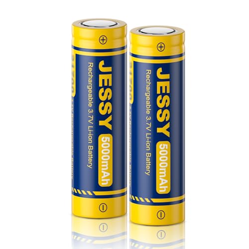 Jessy 3.7 Volt 21700 Rechargeable Battery 5000mah Battery Flat Top 21700 Batt...
