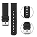 RuenTech Compatible with Garmin Forerunner 645/645 music Replacement Band(20MM Width) Silicone Watch Band Strap for Forerunner 645 and 645 Music GPS Running Watch