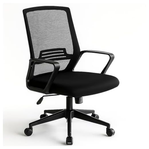Silla de Oficina o Escritorio ergonómica con Ruedas giratorias y Soporte Lumbar. Respaldo de Malla Transpirable. Soporta hasta 150kg. Ideal despacho, casa o teletrabajo. Diseño Moderno y Juvenil.