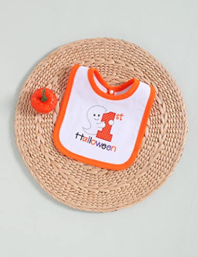 Baby Bibs My First Halloween Baby Boys Girl Bibs for Halloween Drooling and Teething (Pumpkin Orange)2