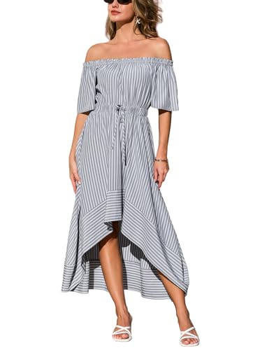 Robe d'été à rayures CUPSHE fluide contre la chaleur des vacances